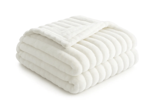 White Throw Blanket - Cozy Seasons
