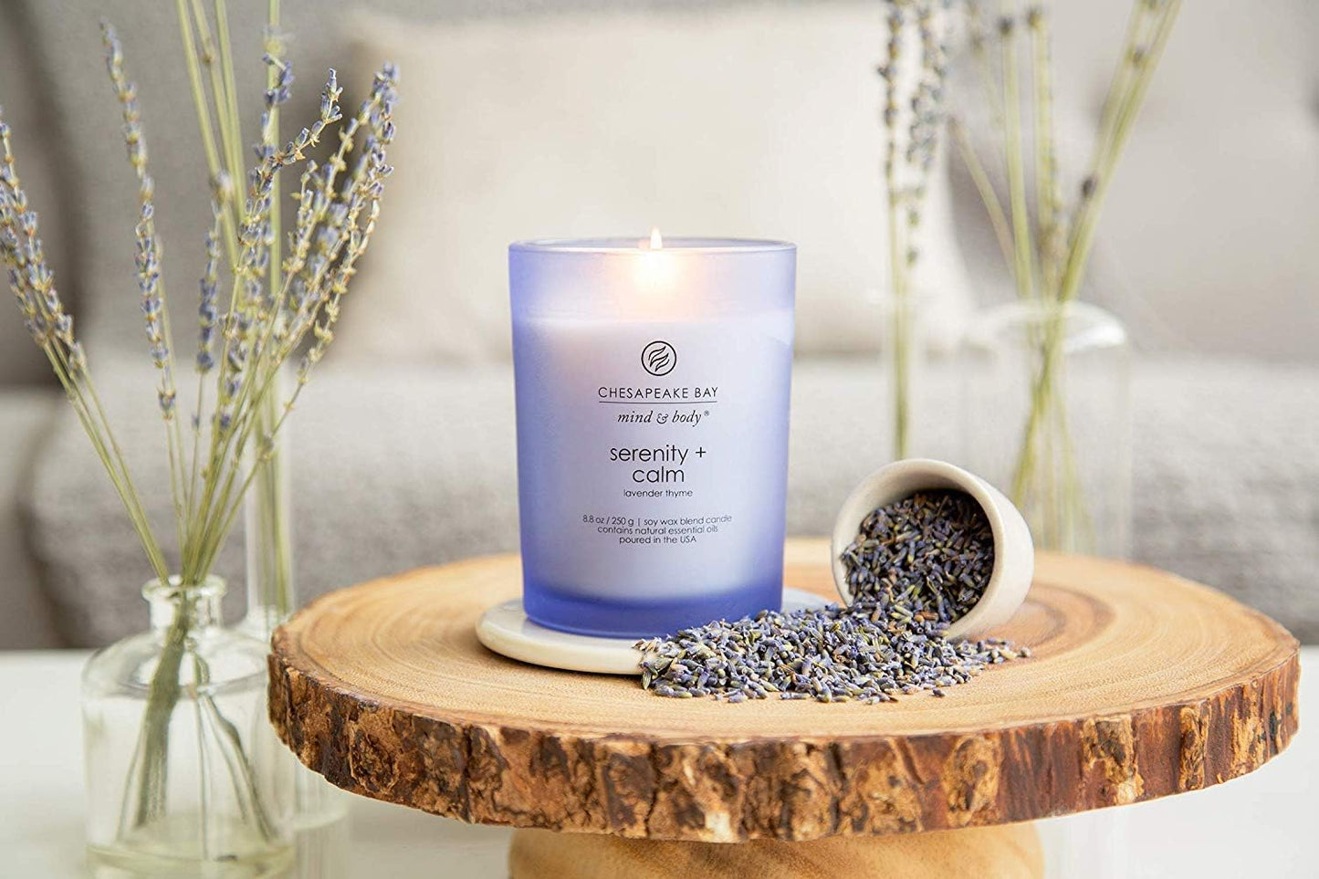 Chesapeake Bay Candle – Serenity + Calm (Lavender Thyme) - Cozy Seasons