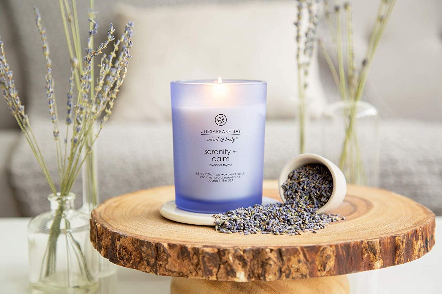Chesapeake Bay Candle – Serenity + Calm (Lavender Thyme) - Cozy Seasons