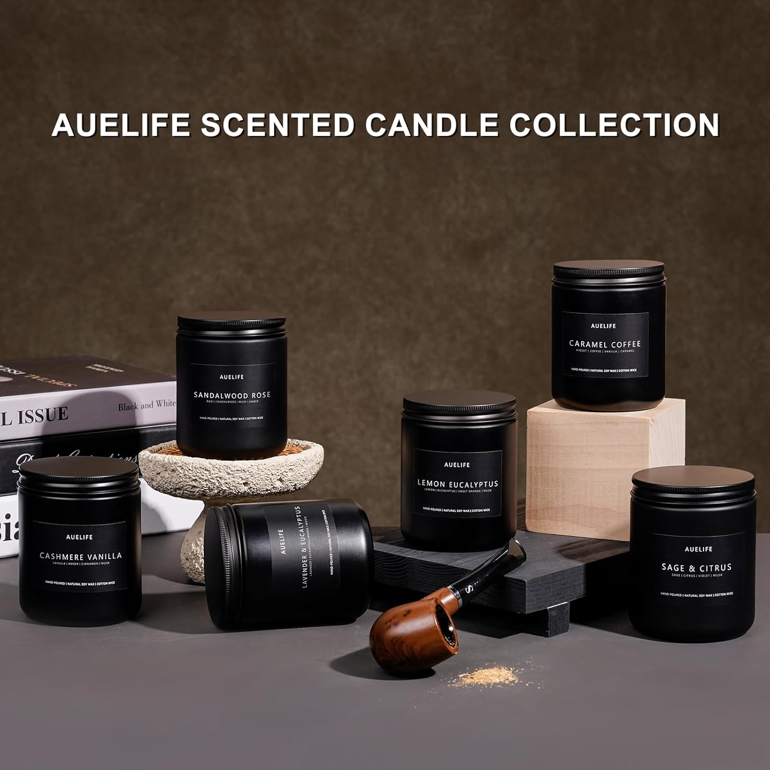 Men’s Scented Candle Set – 4 Pack Aromatherapy Gift Set - Cozy Seasons