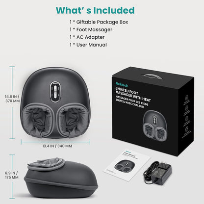 Shiatsu Foot Massager with Heat – Relaxation & Wellness at Home - Cozy Seasons