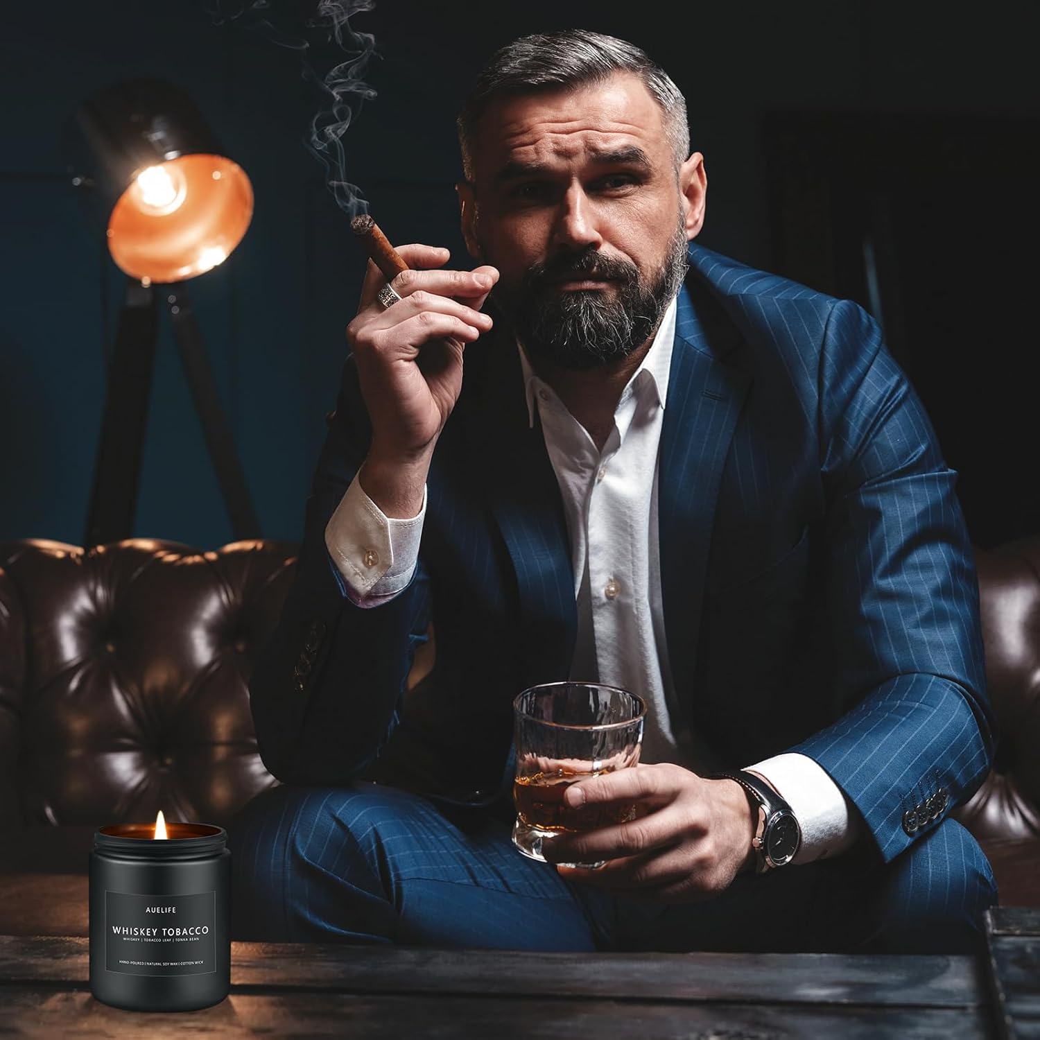 Men’s Scented Candle Set – 4 Pack Aromatherapy Gift Set - Cozy Seasons