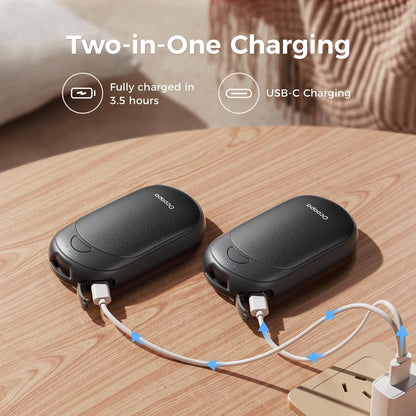 Magnetic Hand Warmers Rechargeable 2 Pack – Warmth On the Go - Cozy Seasons