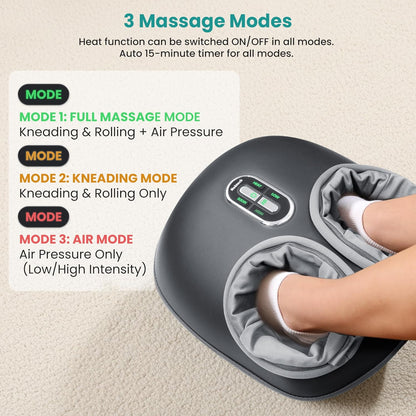 Shiatsu Foot Massager with Heat – Relaxation & Wellness at Home - Cozy Seasons