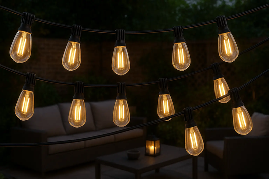 String Lights 100FT Patio Lights - Cozy Seasons