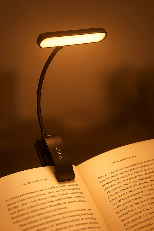 Rechargeable Book Reading Light with Clip - Cozy Seasons