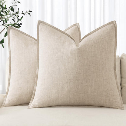 Linen Euro Sham Pillow Covers - Cozy Seasons