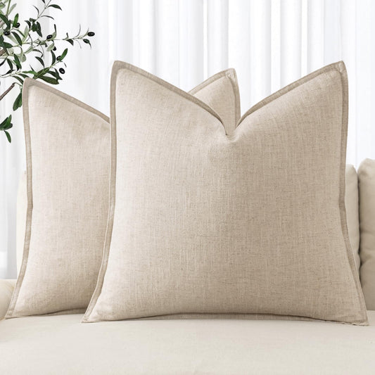Linen Euro Sham Pillow Covers - Cozy Seasons