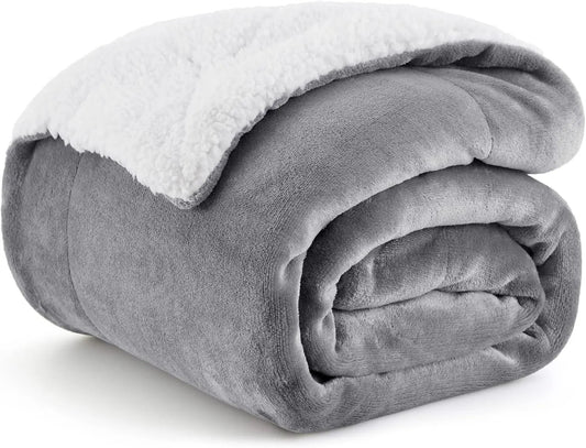 Sherpa Fleece Throw Blanket - Cozy Seasons
